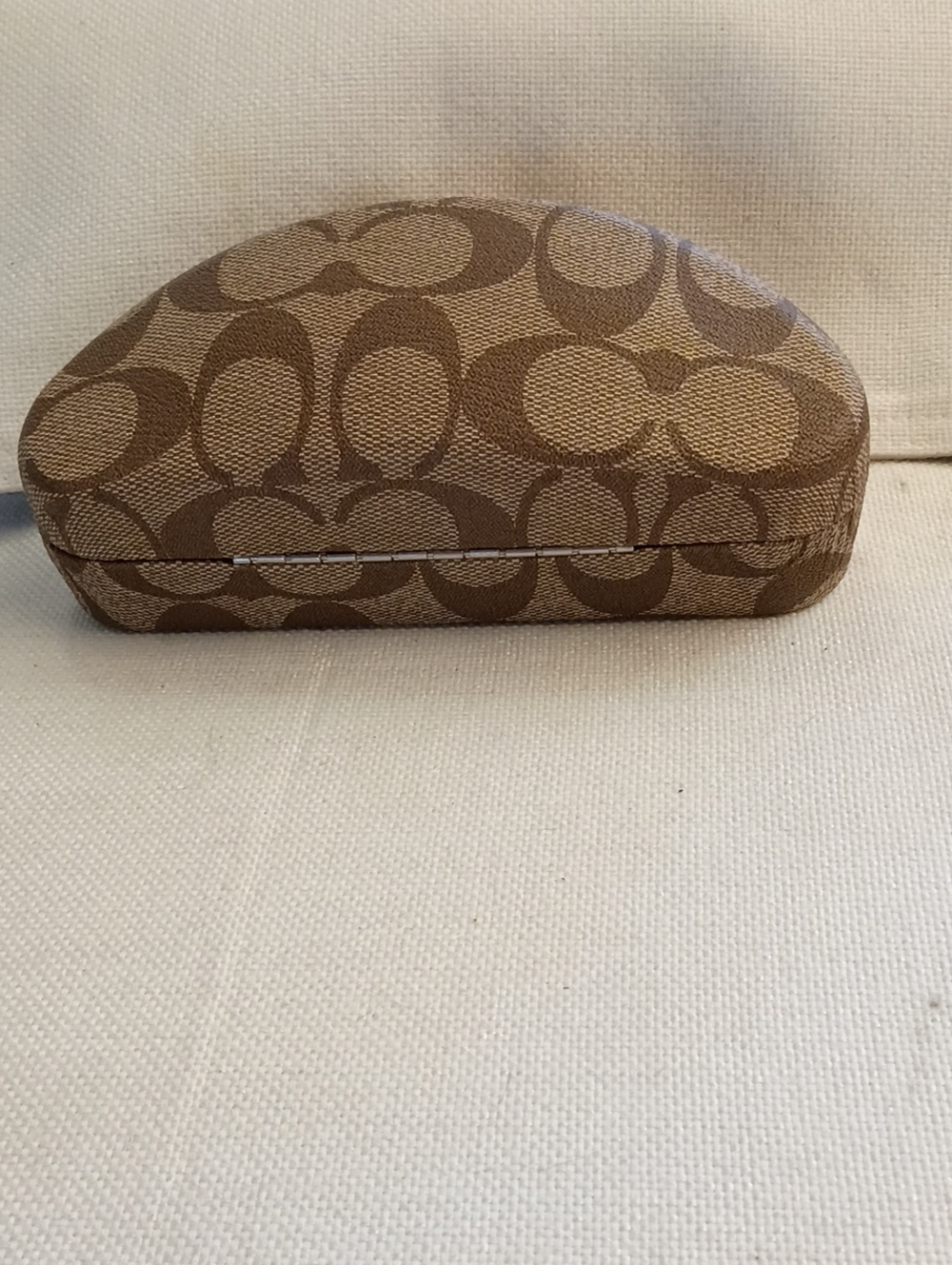 COACH Patterned Neutral Hard Sunglasses Case, EUC - Picture 2 of 5